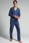 Pijama Lupo Clássico Azul - Marca Lupo