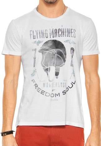 Camiseta Ellus Flying Machines Branca