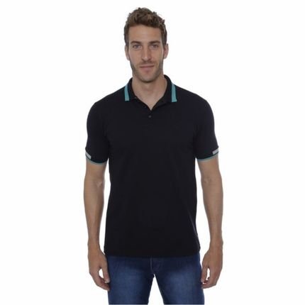 Camisa Polo Hugo Deleon Piquet Premium Preta - Marca Hugo Deleon