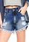 Short Jeans My Favorite Thing(s) Hot Pant Destroyed Azul - Marca My Favorite Things