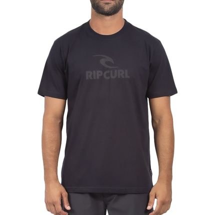 Camiseta Rip Curl Icon Logo SM24 Oversize Masculina Preto - Marca Rip Curl