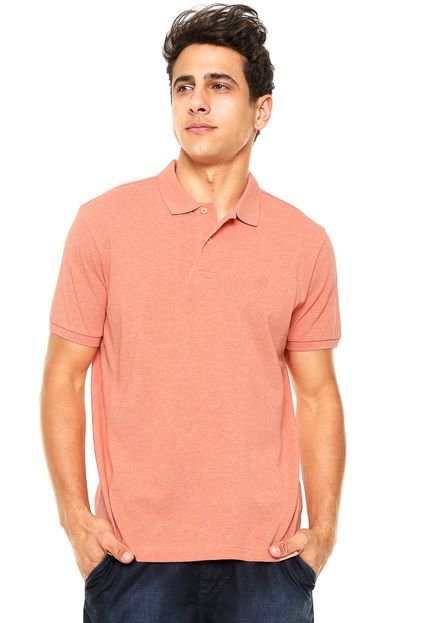 Camisa Polo Richards Logo Coral - Marca Richards