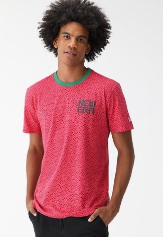 Camiseta New Era Reta Dragon Pink