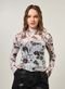 Blusa Em Tule Estampada Grafite - Marca Youcom