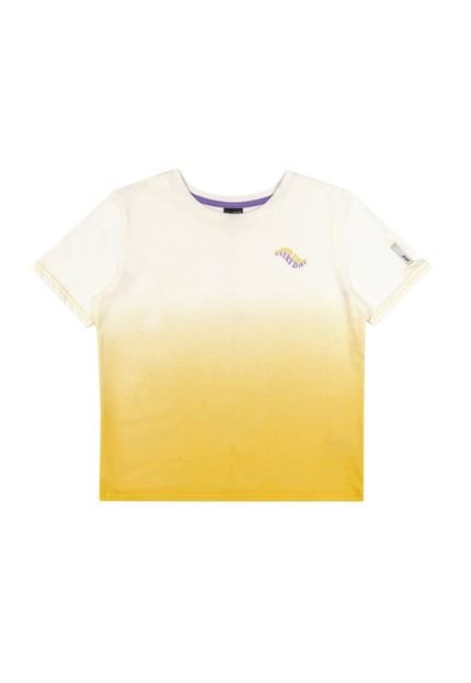 Blusa Teen Elian Beats Good Vibes Every Day  Amarelo - Marca Elian