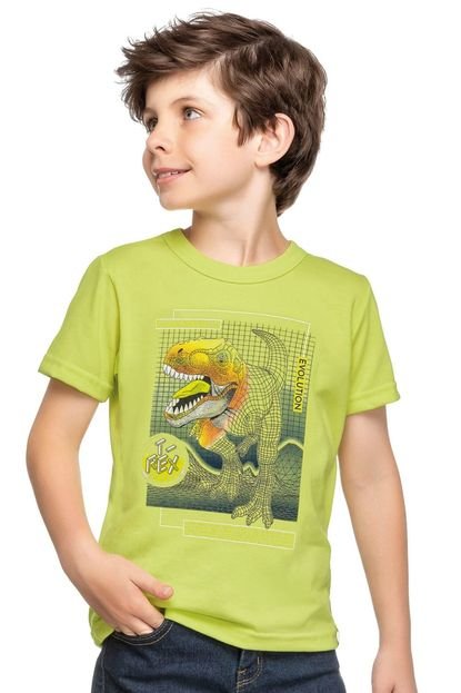 Camiseta Infantil Menino Infantil Verde - Marca Elian