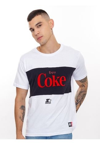 Camiseta Starter Especial Collab Coca Cola Cut Coke Branca