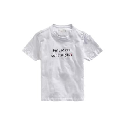 Camiseta Est Futuro Em Construção Reserva Mini Branco - Marca Reserva Mini