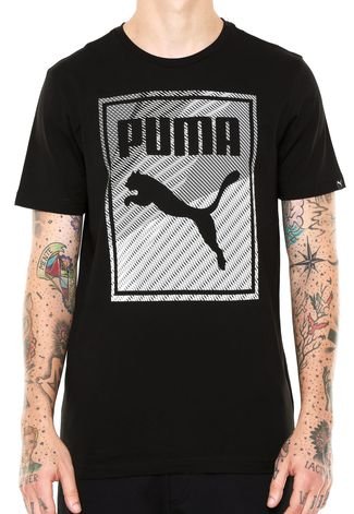 Camiseta Puma Box Logo Preto