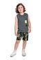 Conjunto Infantil com Regata e Bermuda para Menino Bee Loop Cinza - Marca Bee Loop