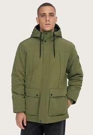 Parka Only & Sons con Capucha Verde - Calce Regular