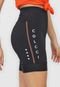 Bermuda Ciclista Colcci Fitness Logo Preta - Marca Colcci Fitness