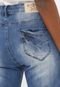 Calça Jeans Desigual Boyfriend Bordada Azul - Marca Desigual
