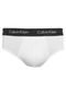 Kit 2pçs Cuecas Calvin Klein Underwear Slip Logo Branco - Marca Calvin Klein Underwear