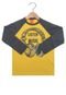 Camiseta Kyly Manga Longa Menino Amarelo - Marca Kyly