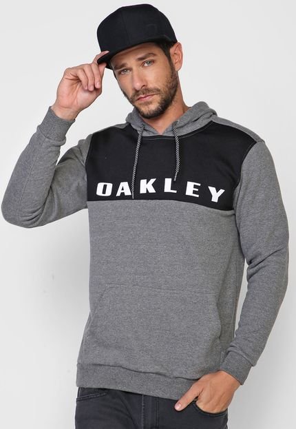 Blusa de Moletom Fechada Oakley Sport Cinza - Marca Oakley