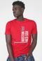 Camiseta New Era Urban Tech Hashtag One Bosred Vermelha - Marca New Era