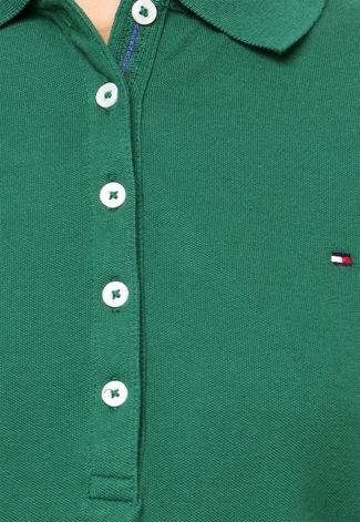 Camisa Polo Tommy Hilfiger New Flag Verde