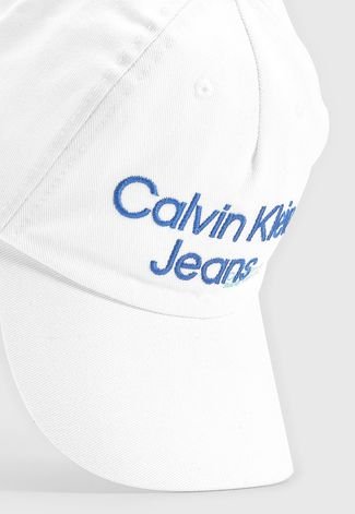 Boné Calvin Klein Jeans Logo Branco
