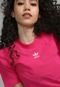 Camiseta Cropped adidas Originals Canelada Adicolor Essentials Pink - Marca adidas Originals