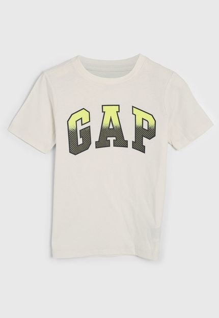 Camiseta GAP Infantil Logo Off-White - Marca GAP