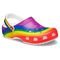 Sandália Crocs Classic Rainbow Dye Clog Rainbow - 35 Multicolorido - Marca Crocs