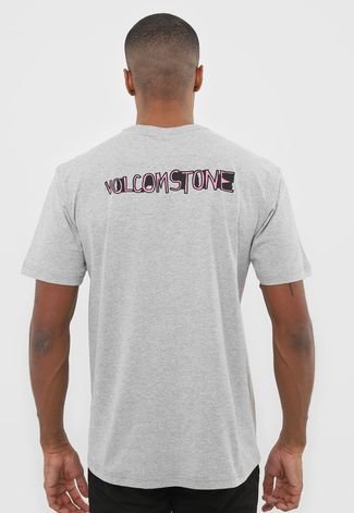 Camiseta Volcom Wiggly Cinza