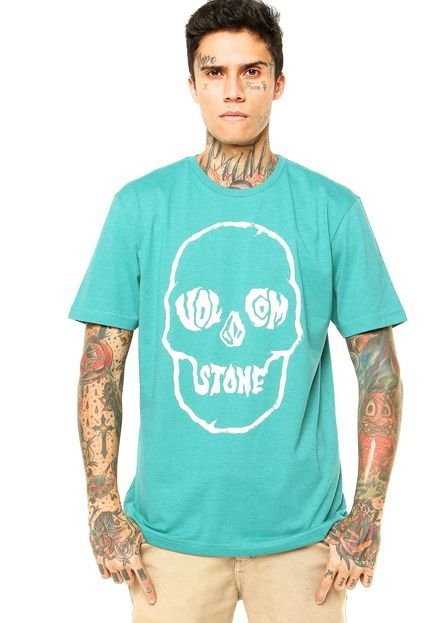 Camiseta Volcom Tuff Skull Verde - Marca Volcom