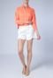 Camisa Anna Flynn Cropped Color Laranja - Marca Anna Flynn