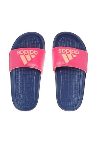 Sandália adidas Originals Voloomix J Synth Azul marinho/Rosa