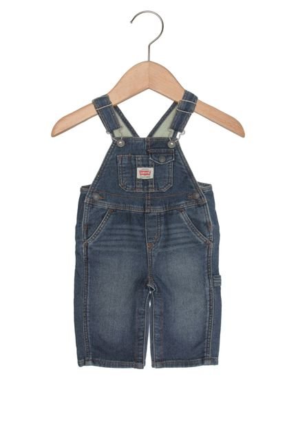 Jardineira Levis Infantil Azul - Marca Levis