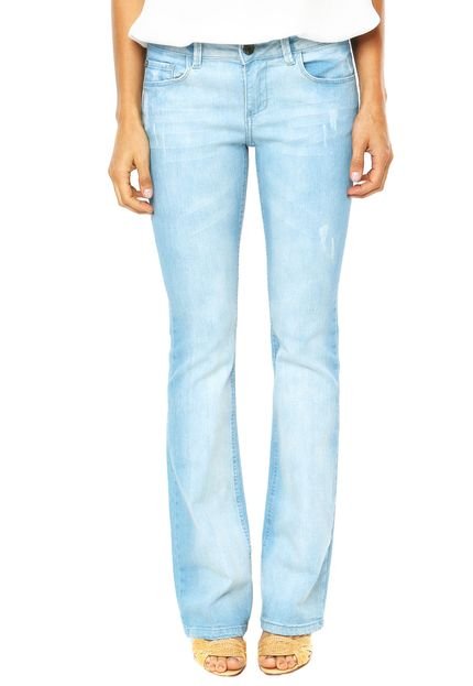 Calça Jeans Iódice Denim Flare Puídos Azul - Marca IÓDICE