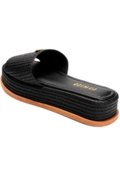 Tamanco Feminino Lumiss Sandália Flatform Confortável Juta Preto - Marca LUMISS