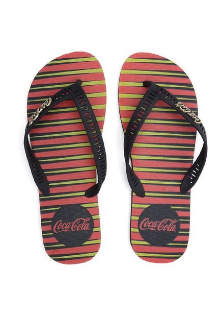 Chinelo Coca Cola Shoes Sport Lines Preto - Marca Coca Cola