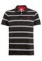 Camisa Polo Timberland Stripes Preta - Marca Timberland