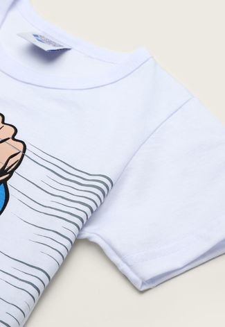 Camiseta Infantil Kamylus Superman Branca