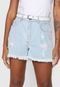 Short Jeans Malwee Destroyed Azul - Marca Malwee