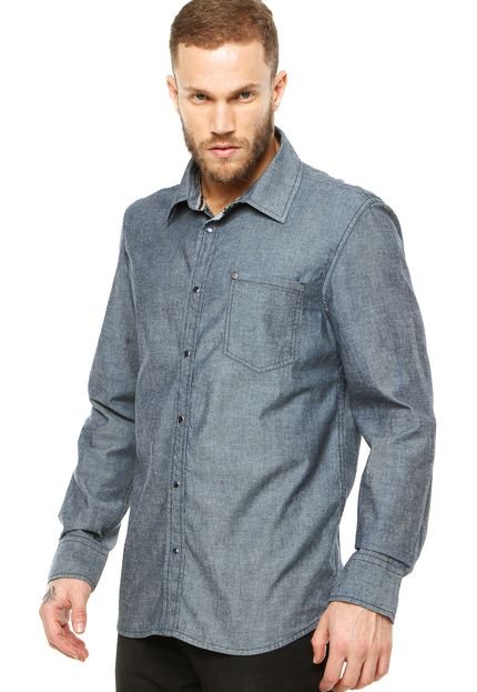 Camisa Casual M. Officer Cinza - Marca M. Officer