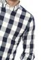 Camisa Jack & Jones Slim Xadrez Vichy Branca/Azul-marinho - Marca Jack & Jones