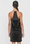 Vestido Calvin Klein Curto Veludo Preto - Marca Calvin Klein