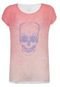 Blusa TNG Skull Rosa - Marca TNG