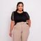 Blusa Feminina Plus Size Em Malha Tricot  Preto - Marca Predilects Plus