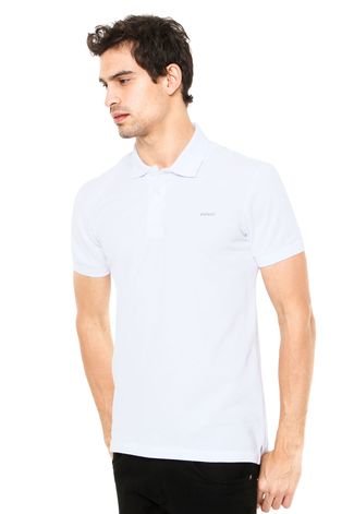 Camisa Polo Colcci Brasil Logo Branca