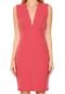 Vestido Colcci Curto Canelado Rosa - Marca Colcci