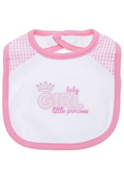 Babador Its A Giril Branco Classic For Baby - Marca Classic For Baby