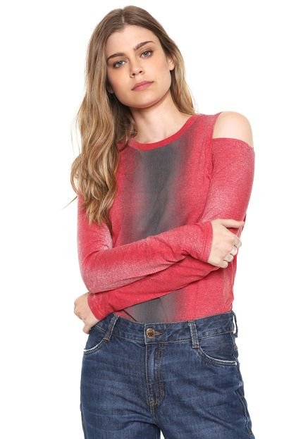 Camiseta Calvin Klein Jeans Off Shoulders Rosa - Marca Calvin Klein Jeans
