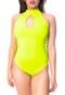 Body Moda Vicio Decote Gota Amarelo Neon - Marca Moda Vício