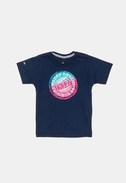 Camiseta HD Infantil Estampada Azul Marinho - Marca HD Hawaiian Dreams