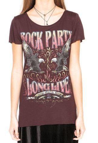 Camiseta Triton Rock Party Vinho