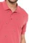 Camisa Polo Hering Estampada Rosa - Marca Hering
